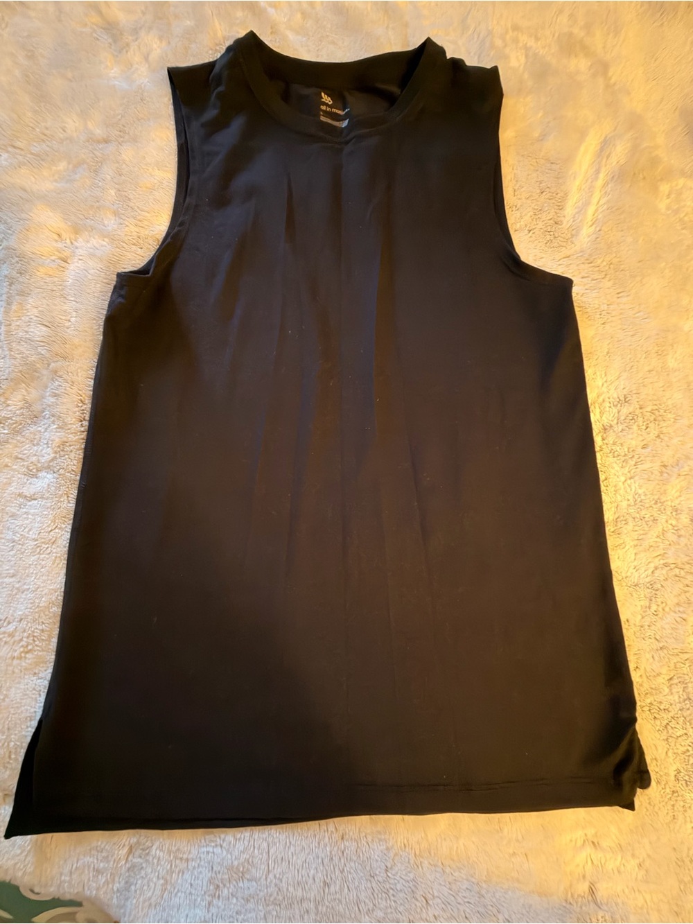 all in motion Black Sleeveless Muscle Tee